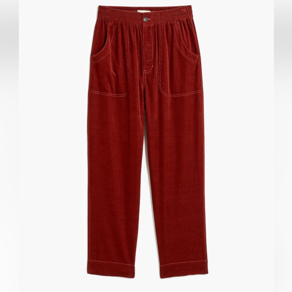 Madewell Curvy Tapered Huston Pull-On Crop Pants in Corduroy - Picture 2 of 9